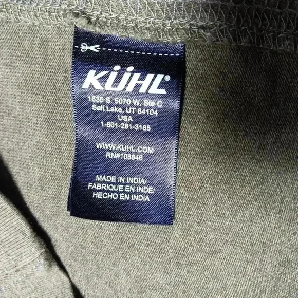 COPY - Kuhl Organic cotton crew neck long sleeve shirt.  Men's size L - Picture 5 of 9